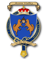 Arms of the Barony of Acorn Valley