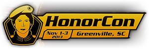 Logo of the first HonorCon, 1–3 November 2013 in Greenville, South Carolina