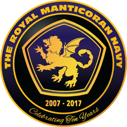 Tenth-anniversary crest of TRMN (2007–2017), marking a decade since the association's 2007 founding